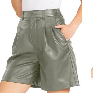 NWT Faux Leather shorts